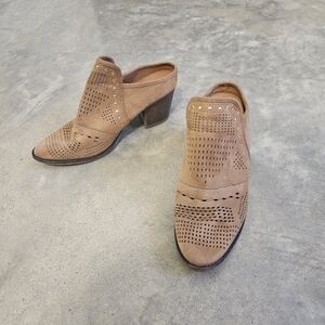 Tan Mule Booties